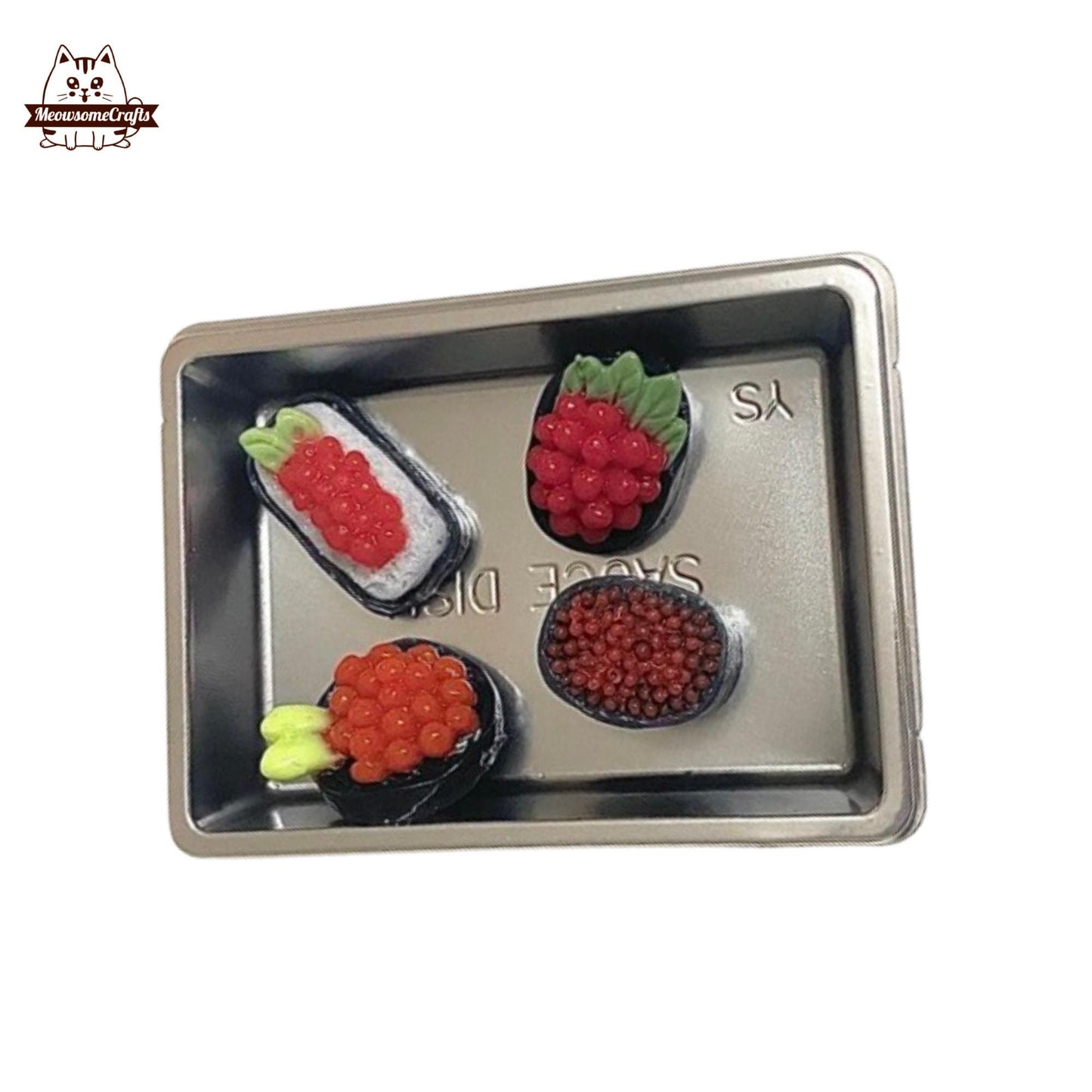 Mini Salmon Tuna Urchin Sushi Taba Squishy Squeezable Anxiety Stress Relief Sensory Fidget Toy