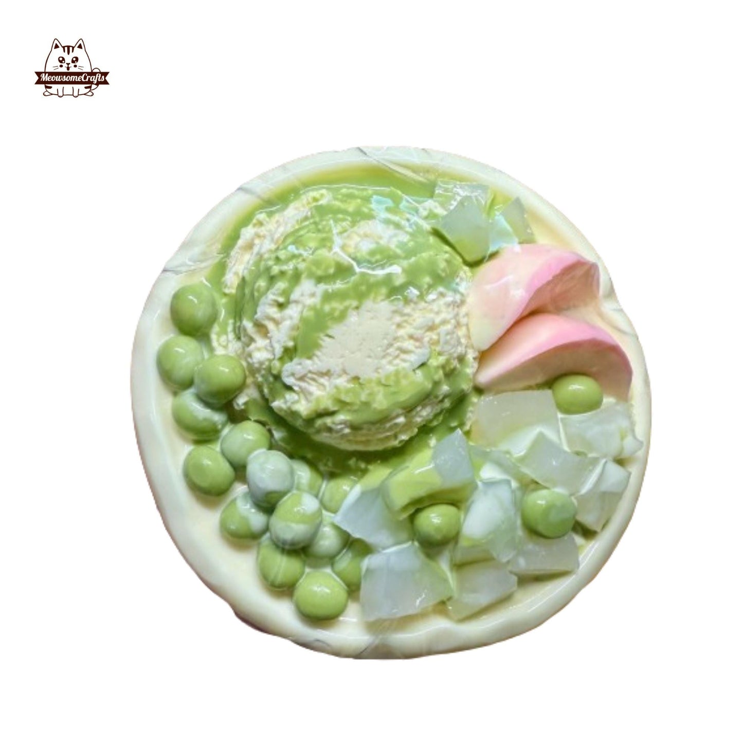 Anmitsu Japanese dessert Squishy Taba Squishy Squeezable Anxiety Stress Relief Sensory Fidget Toy