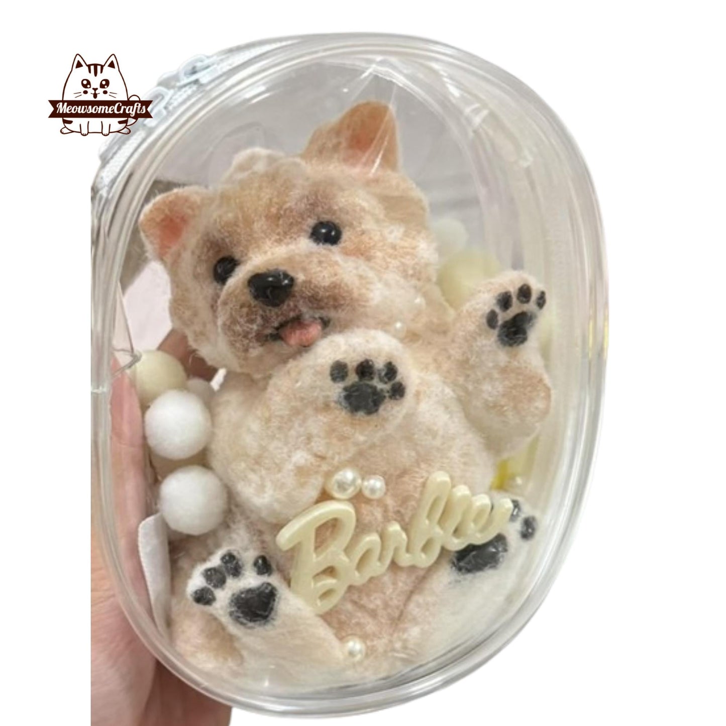 Soft Furry Yorkshire Terrier Handmade Squishy Fidget Toy