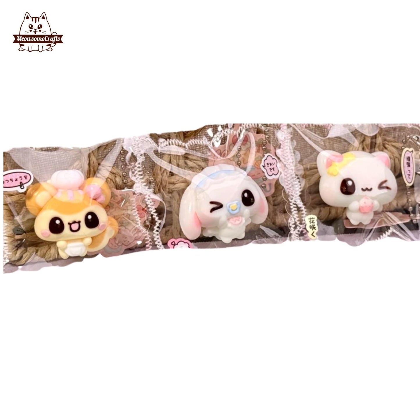 Kawaii Squirrel Kitty Cat Bunny Animals Handmade Squishy Fidget Toy