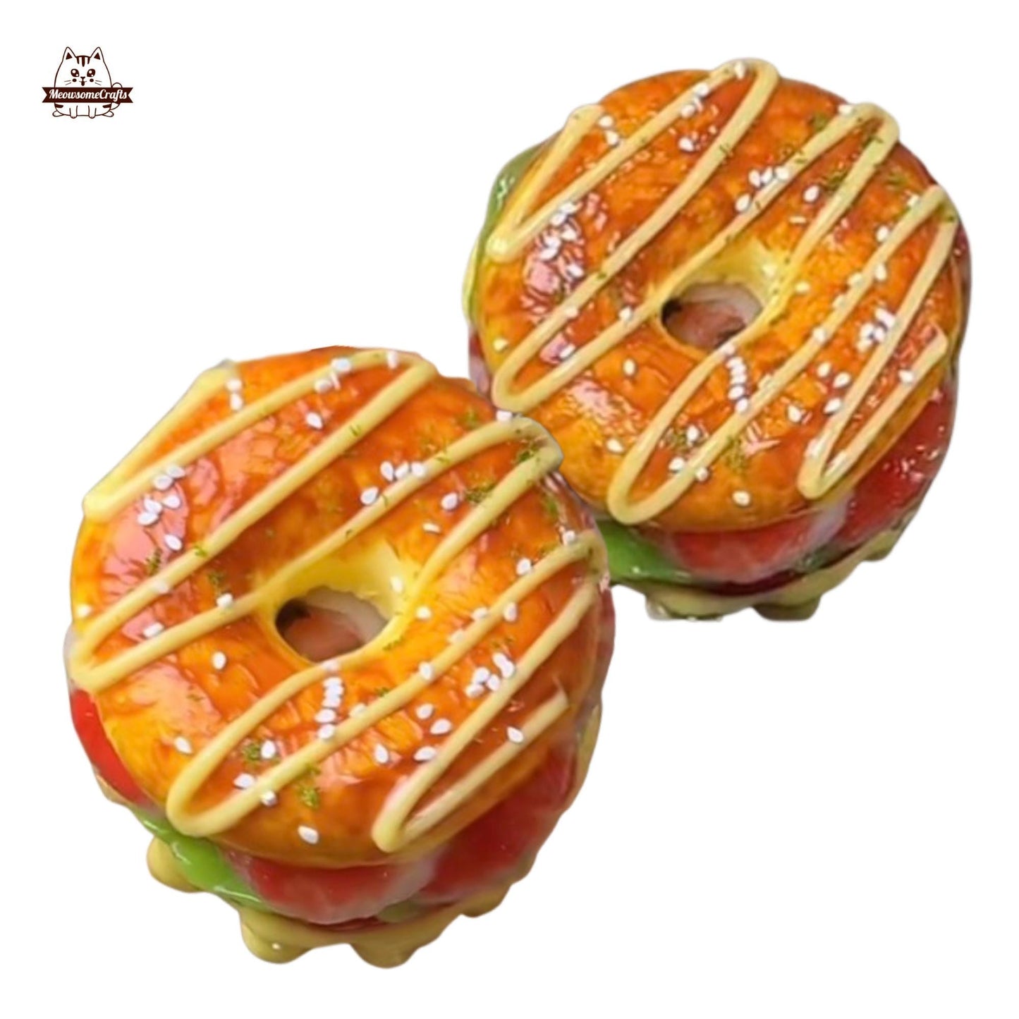Slow Rising Donut Burger Food Handmade Squishy Fidget Toy