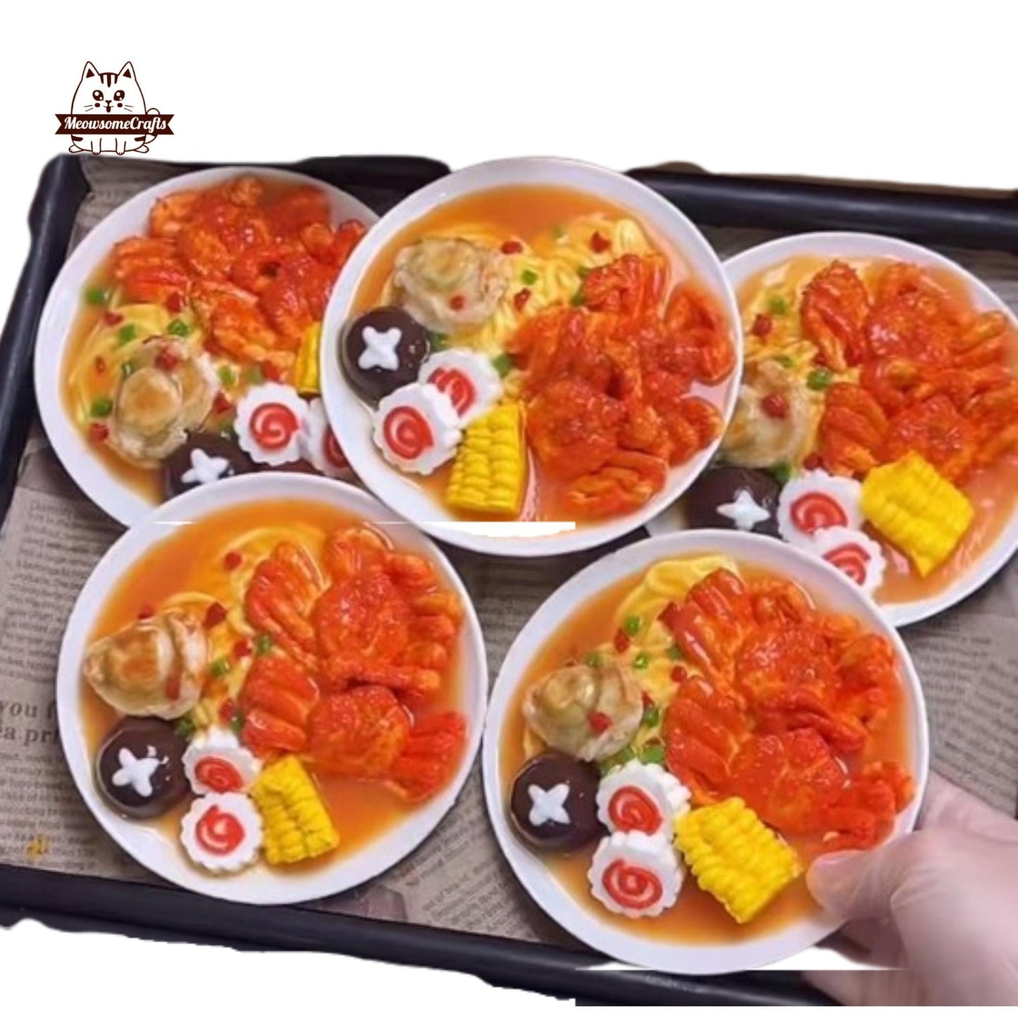 Realistic Ramen Food Taba Squishy Squeezable Stress Relief Fidget Toy