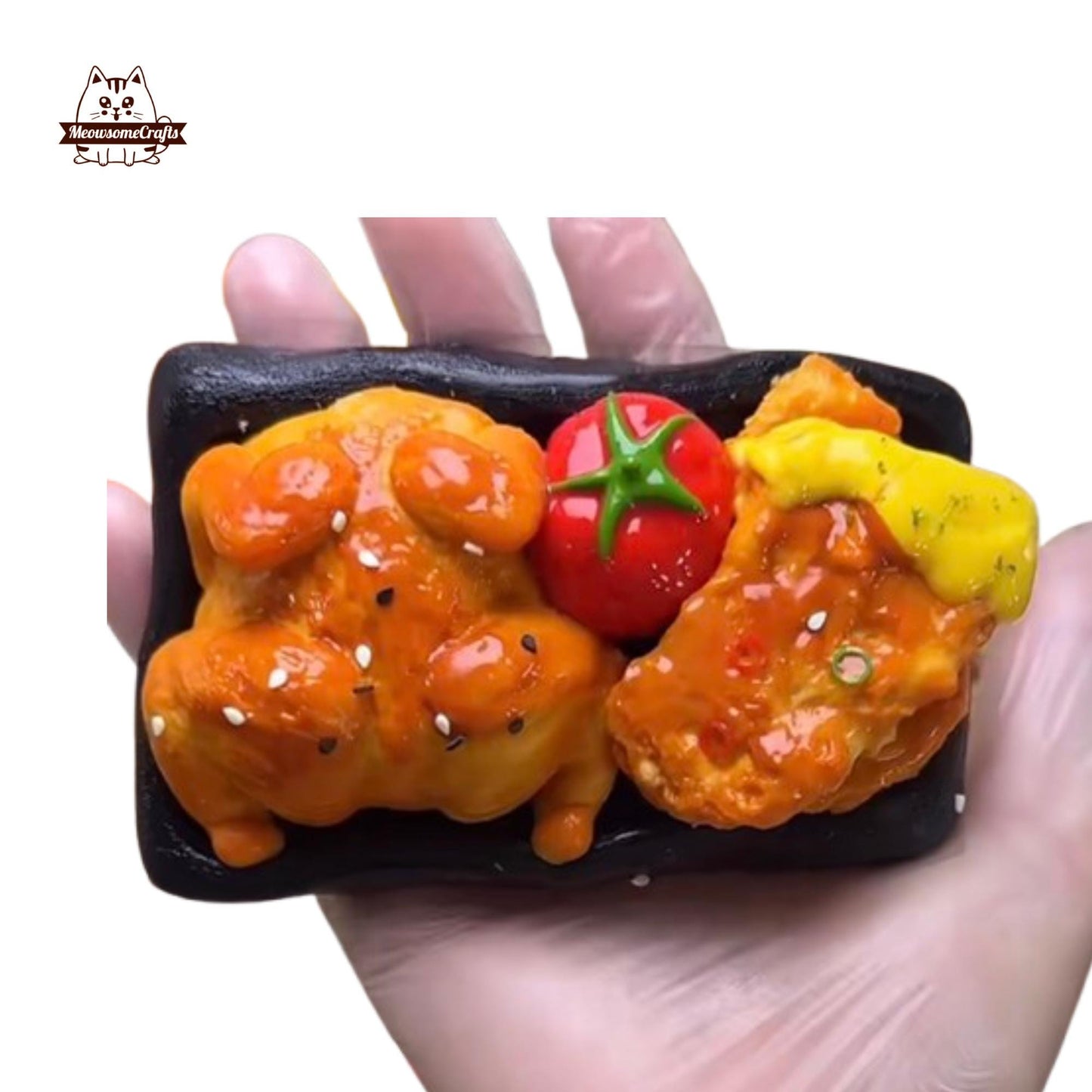 Realistic Roast Chicken Food Taba Squishy Squeezable Stress Relief Fidget Toy