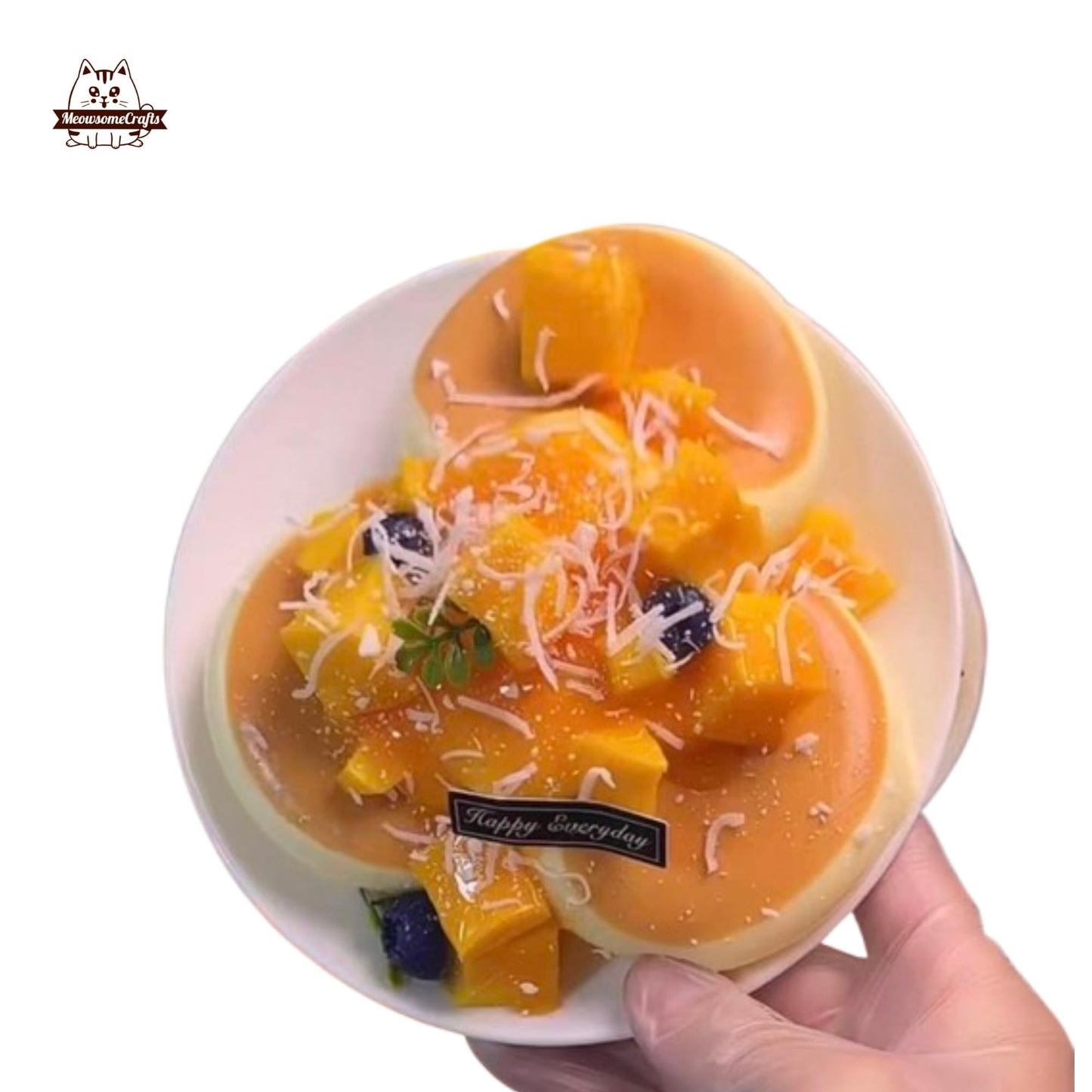 Realistic Soufflé Cake Taba Squishy Slow Rising Stress Relief Fidget Toy