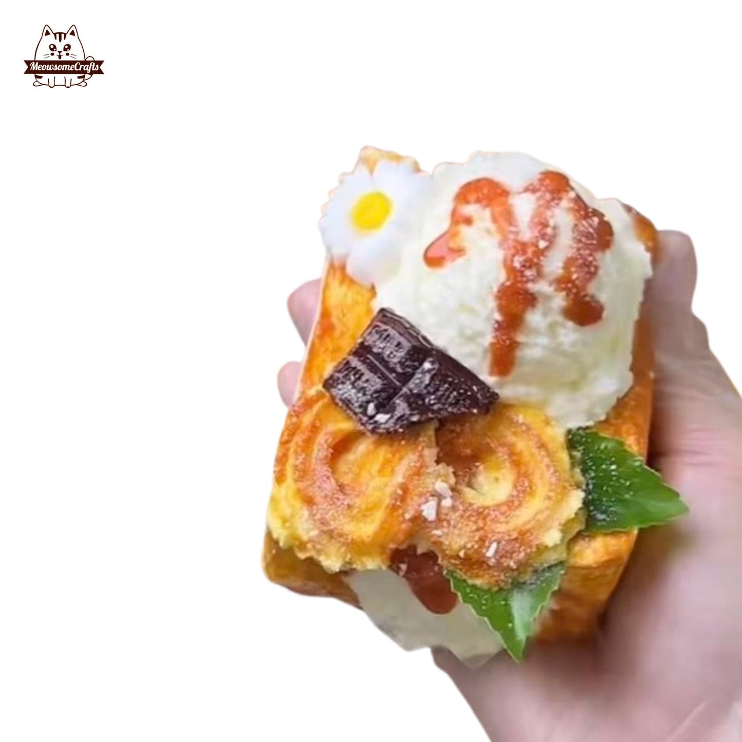 Cookies Ice Cream Toast Taba Squishy Slow Rising Stress Relief Fidget Toy Gift