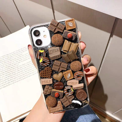 Decoden Custom Phone Case DIY Craft Kit | Chocolate Lovers Candy Donuts Cookies Coffee Charms | Samsung Android iPhone Cases - MeowsomeCrafts