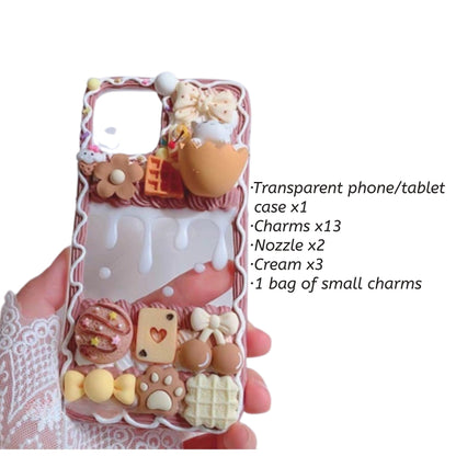 Decoden Custom Phone Case DIY Craft Kits | Cookies Pretzels Ice Cream Chocolates Candy Charms | Samsung Android iPhone Cases - MeowsomeCrafts