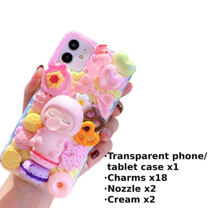 Decoden Custom Phone Case DIY Craft Kits | Kawaii Baby Cookies Ice Cream Hearts Candy Charms | Samsung Android iPhone Cases - MeowsomeCrafts