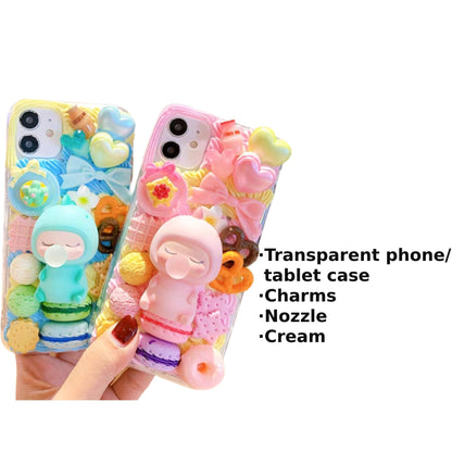 Decoden Custom Phone Case DIY Craft Kits | Kawaii Baby Cookies Ice Cream Hearts Candy Charms | Samsung Android iPhone Cases - MeowsomeCrafts