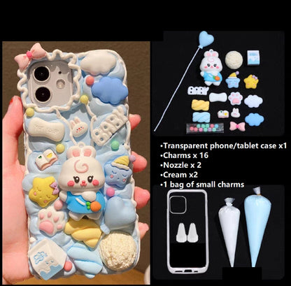 Decoden Custom Phone Case DIY Craft Kits | Kawaii Elephant Rabbit Baby Clouds Stars Candy Charms | Samsung Android iPhone Cases - MeowsomeCrafts