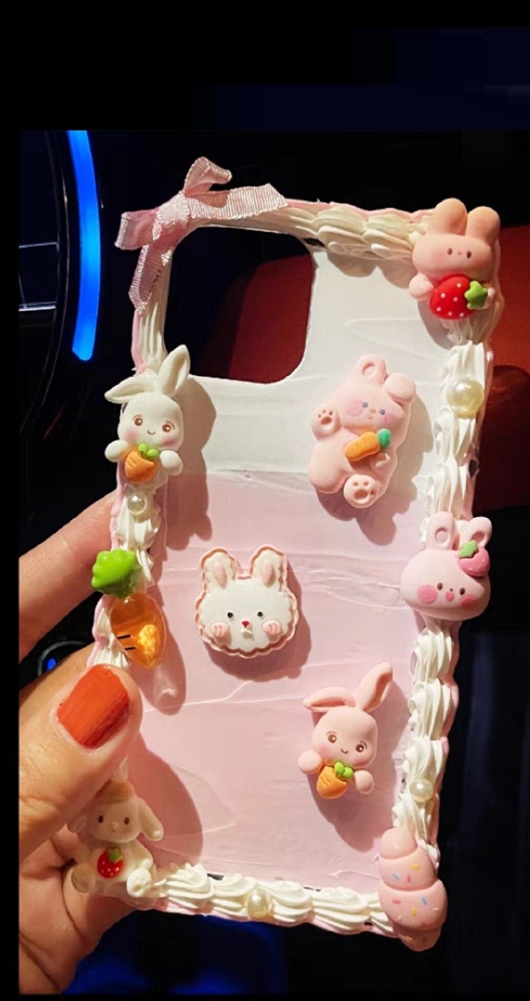 Finished Handmade Decoden Phone Cases | Kawaii Rainbow Unicorn Rabbits Macaroons Cookies Bows Hearts Charms | Samsung Android iPhone Cases - MeowsomeCrafts