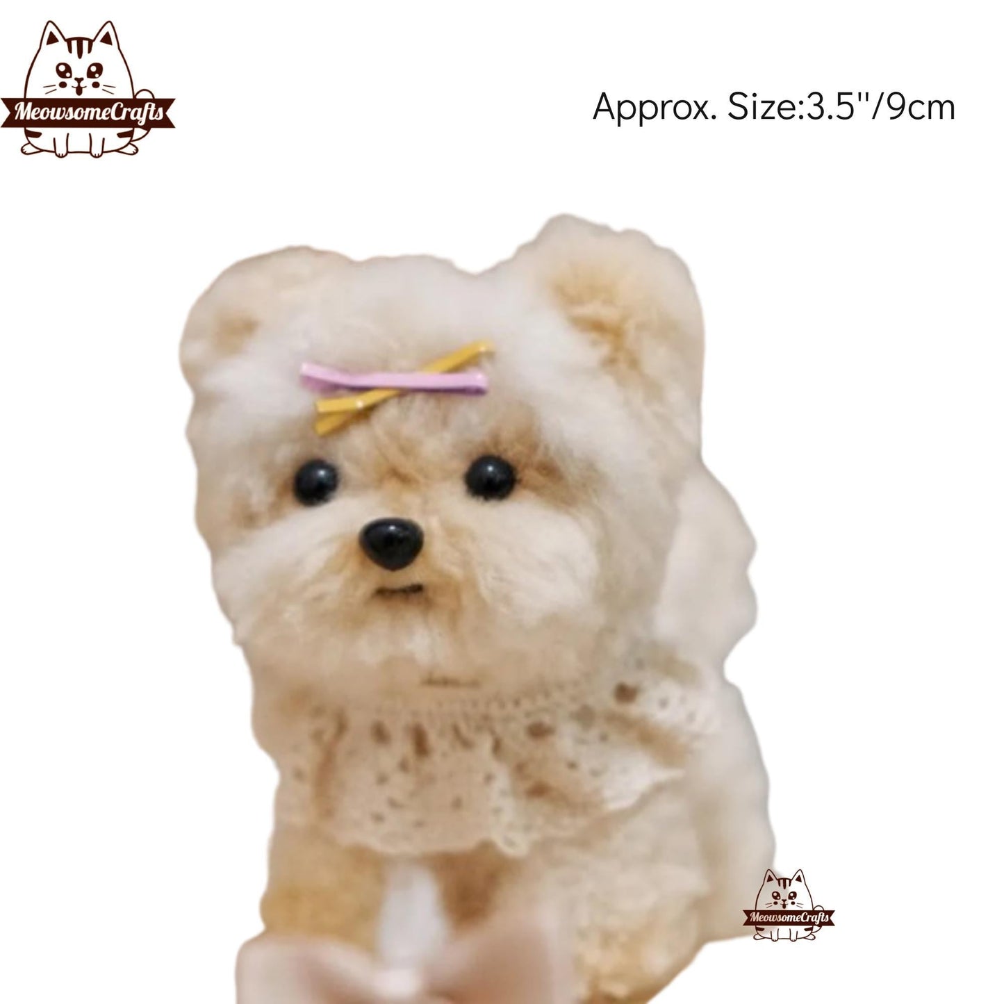 Handmade Chenille Stem Shiba Inu Teddy Bear Puppy Dogs Keychain Ornaments | Animal Figurines - MeowsomeCrafts