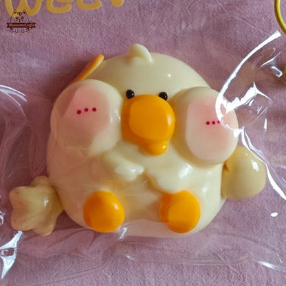 Handmade Taba Squishy Chubby Baby Chick Chicken Animal | Squeezable Stress Relief Fidget Toy - MeowsomeCrafts