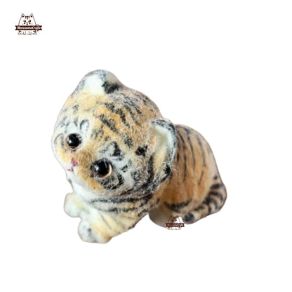 Handmade Taba Squishy Furry Baby Tiger Cubs Animal | Squeezable Stress Relief Fidget Toy - MeowsomeCrafts