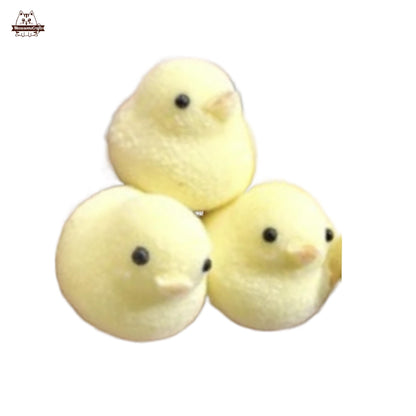 Handmade Taba Squishy Furry Little Baby Chicks Animal | Squeezable Stress Relief Fidget Toy - MeowsomeCrafts