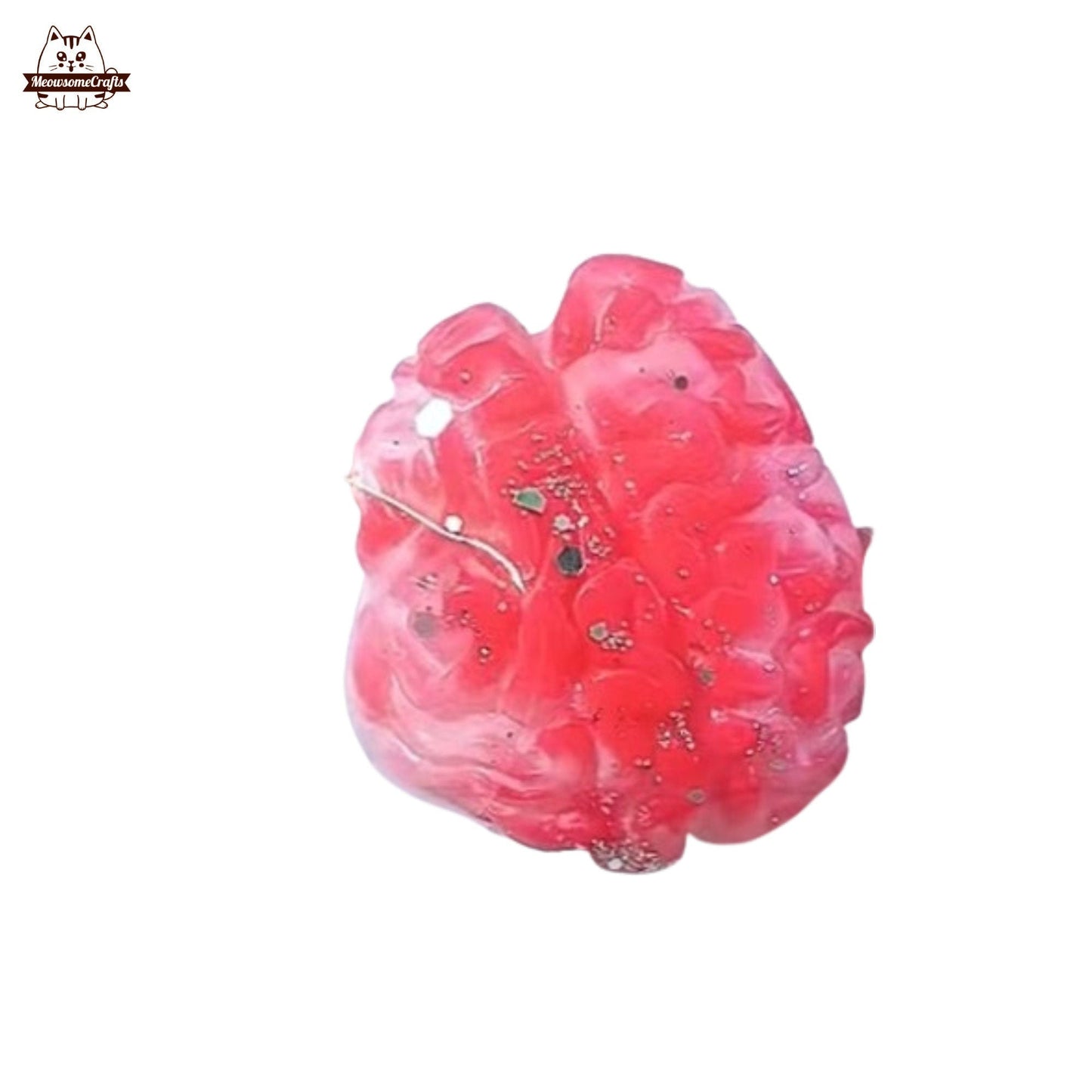 Handmade Taba Squishy Human Heart Brain Organs Luminous Glow In The Dark | Squeezable Stress Relief Fidget Toy - MeowsomeCrafts