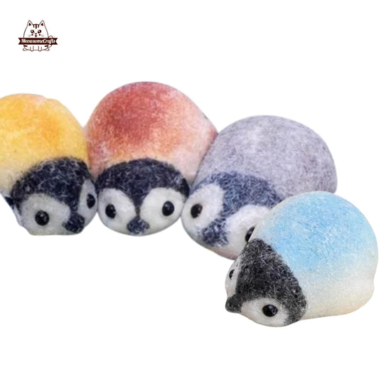 Soft Colorful Furry Penguins Squishy Squeezable Anxiety Stress Relief Sensory Fidget Toys