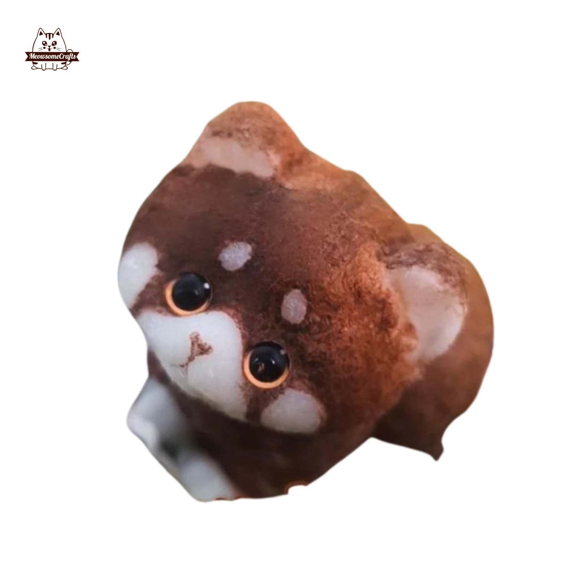 Soft Furry Brown Cat Kitten Cat Squishy Squeezable Anxiety Stress Relief Sensory Fidget Toys Washable