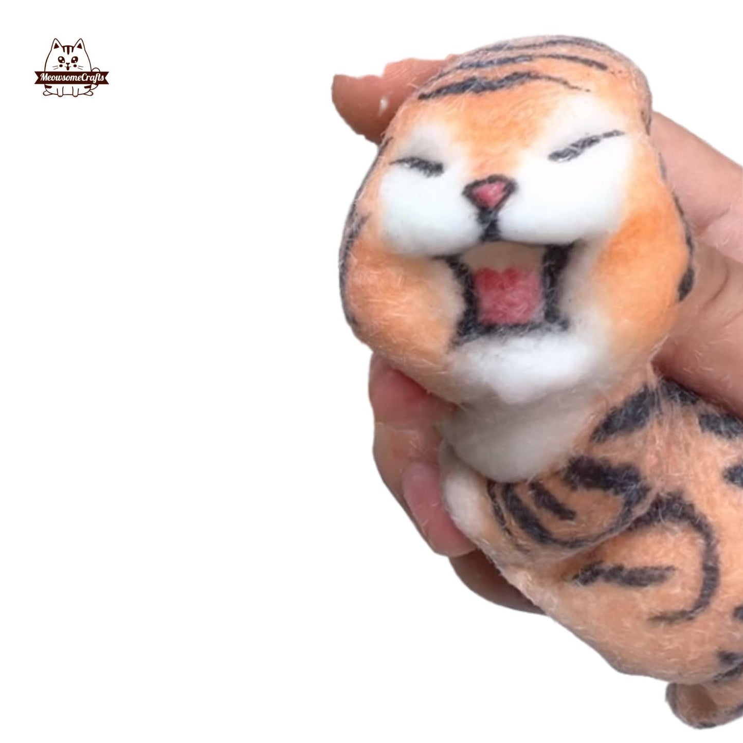 Furry Soft Tiger Squishy Squeezable Anxiety Stress Relief Sensory Fidget Toys Washable