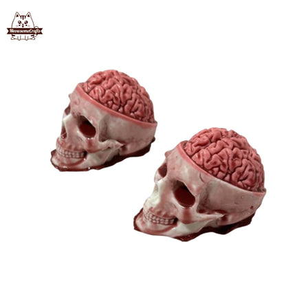 Soft Handmade Skull Brain Squishy Squeezable Anxiety Stress Relief Sensory Silicone Fidget Toys