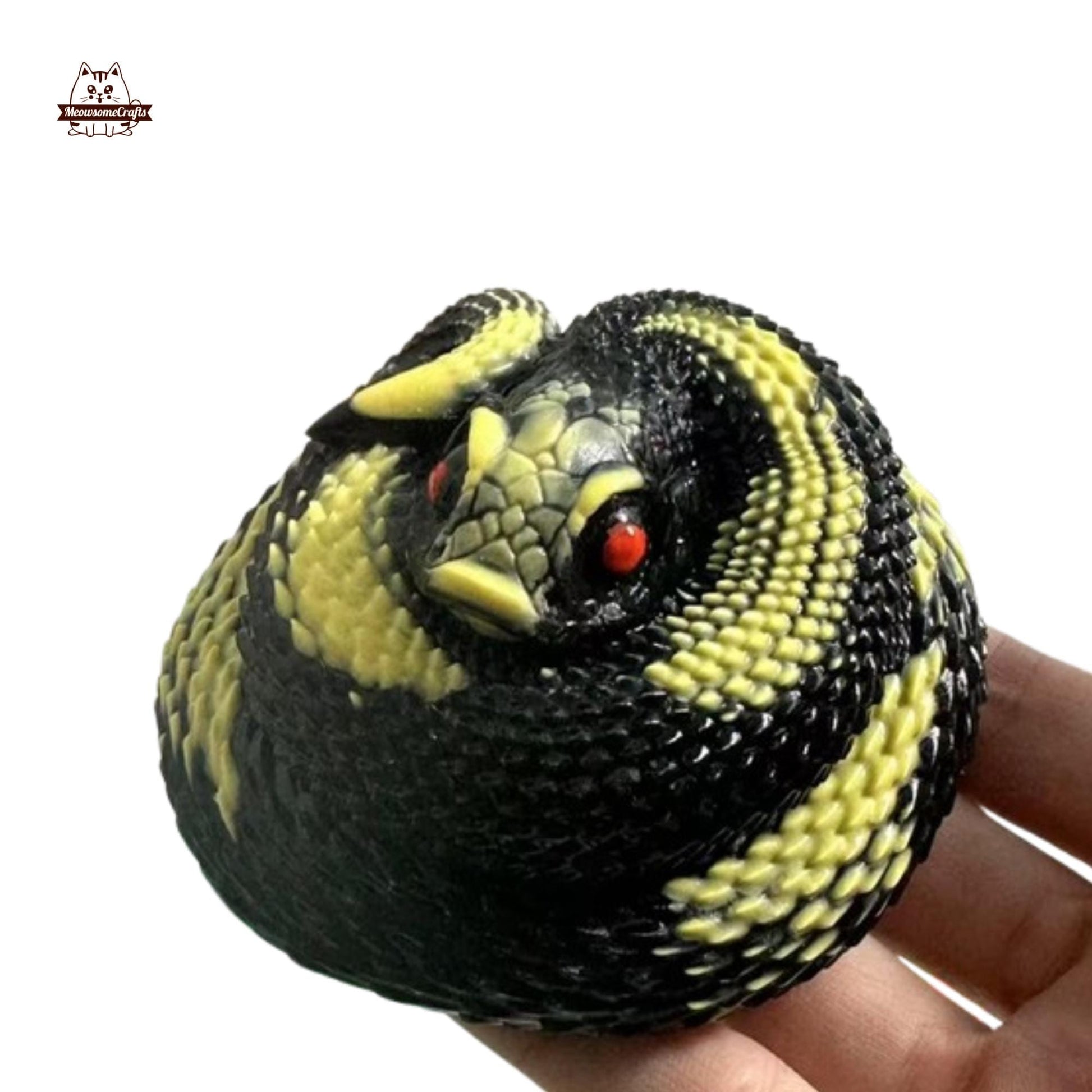 Handmade Soft Snake Squishy Squeezable Anxiety Stress Relief Sensory Fidget Toys