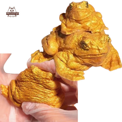 Golden Frog Animal Handmade Squishy Fidget Toy