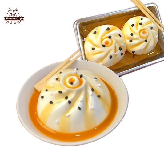 Dim Sum Soup Dumplings Food Taba Squishy Squeezable Anxiety Stress Relief Sensory Fidget Toy - Squishy