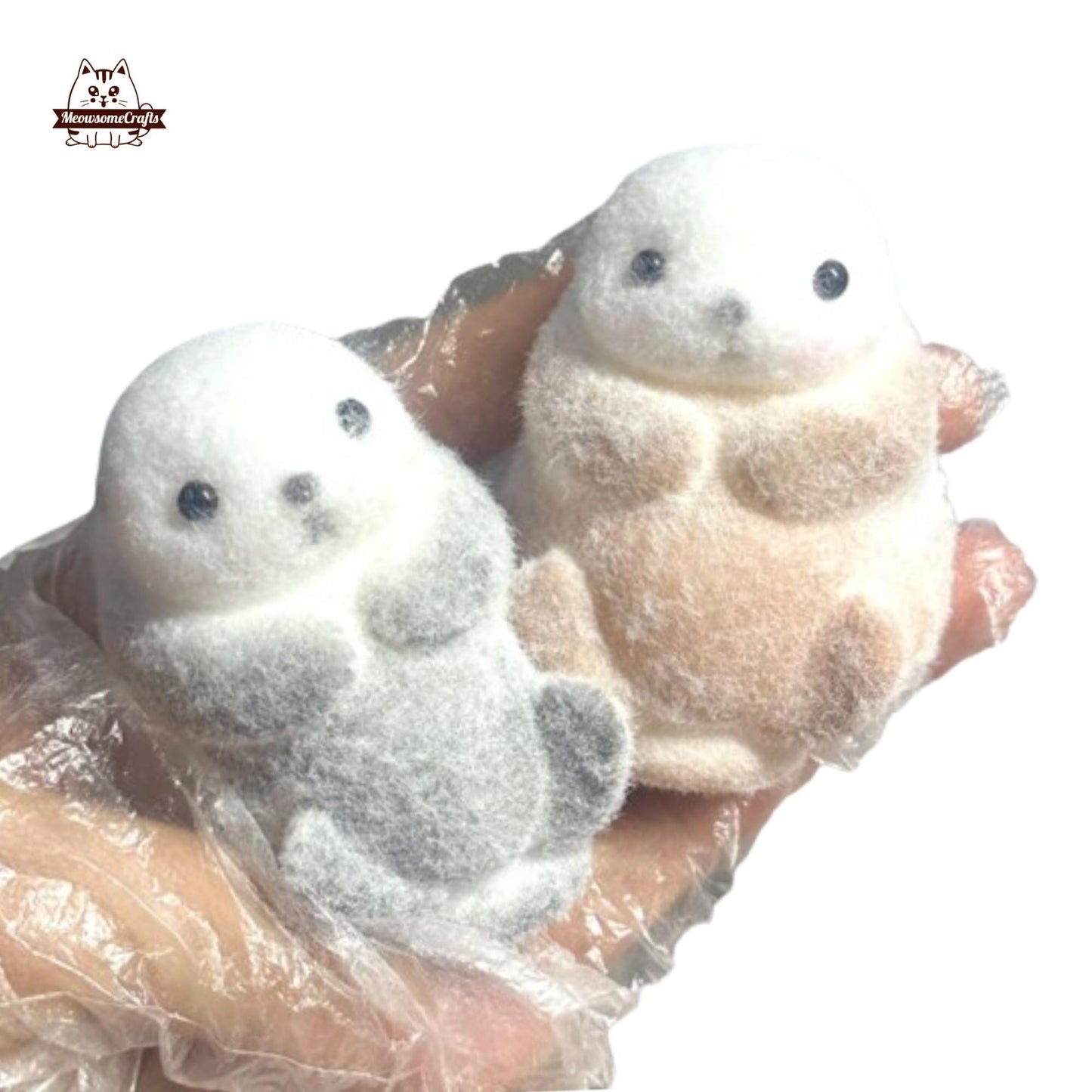Furry Sea Otters Animal Handmade Squishy Fidget Toy
