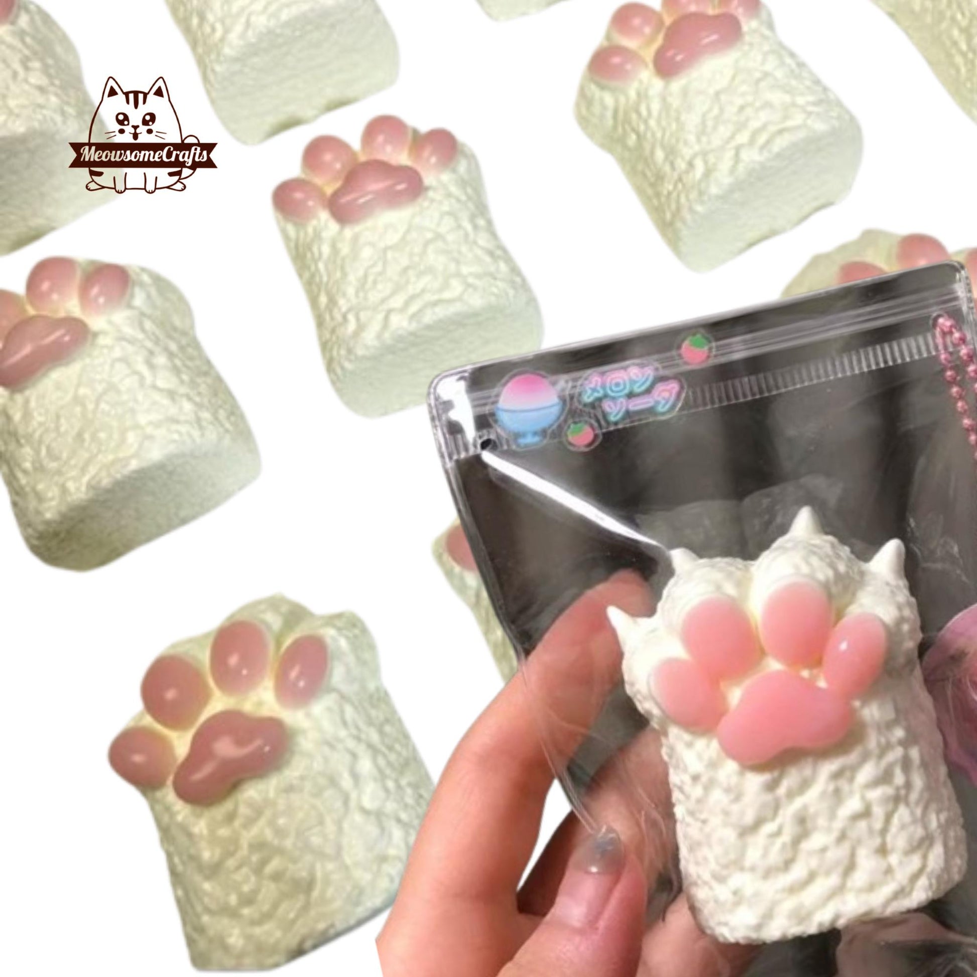 Soft Cat Paw Animal Handmade Squishy Fidget Toy