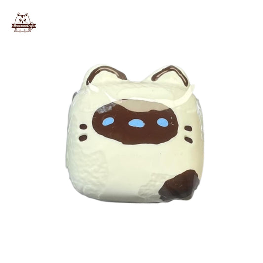 Siamese Cat Face Animal Handmade Squishy Fidget Toy