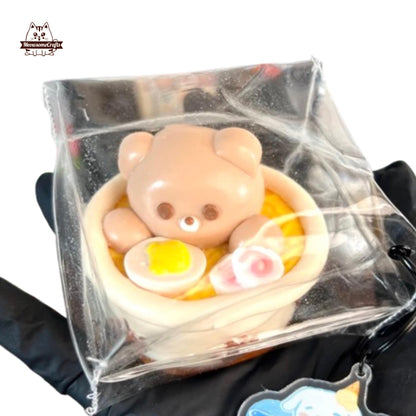 Adorable Bear Noodle Taba Squishy Squeezable Anxiety Stress Relief Sensory Fidget Toy