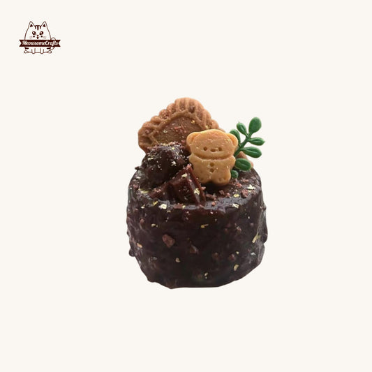Handmade Chocolate Cake Gummy Bear Food Squishy Squeezable Anxiety Stress Relief Sensory Fidget Toys