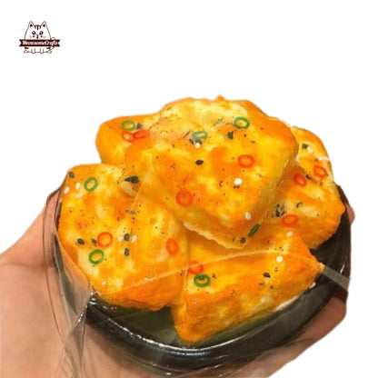 Tofu Bowl Food Squishy Squeezable Anxiety Stress Relief Sensory Fidget Toys