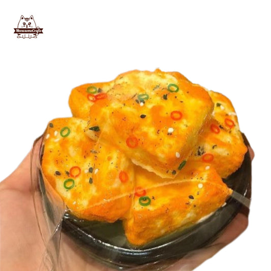 Tofu Bowl Food Squishy Squeezable Anxiety Stress Relief Sensory Fidget Toys