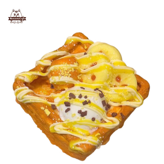 Ice Cream Banana Waffle Food Squishy Squeezable Anxiety Stress Relief Sensory Fidget Toys