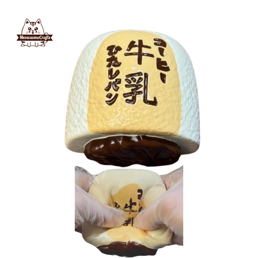 Soft Taba Squishy Chocolate Bun Squeezable Anxiety Stress Relief Sensory Fidget Toys Washable