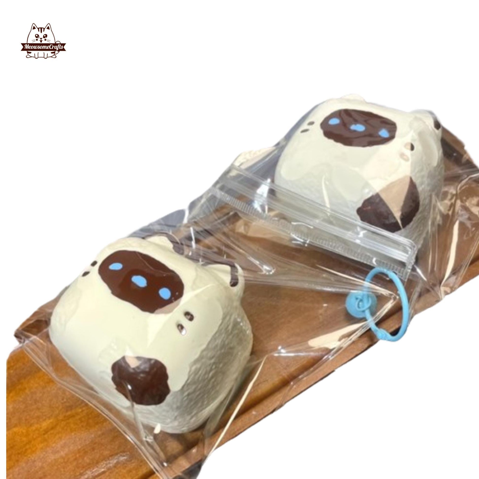 Siamese Cat Face Animal Handmade Squishy Fidget Toy