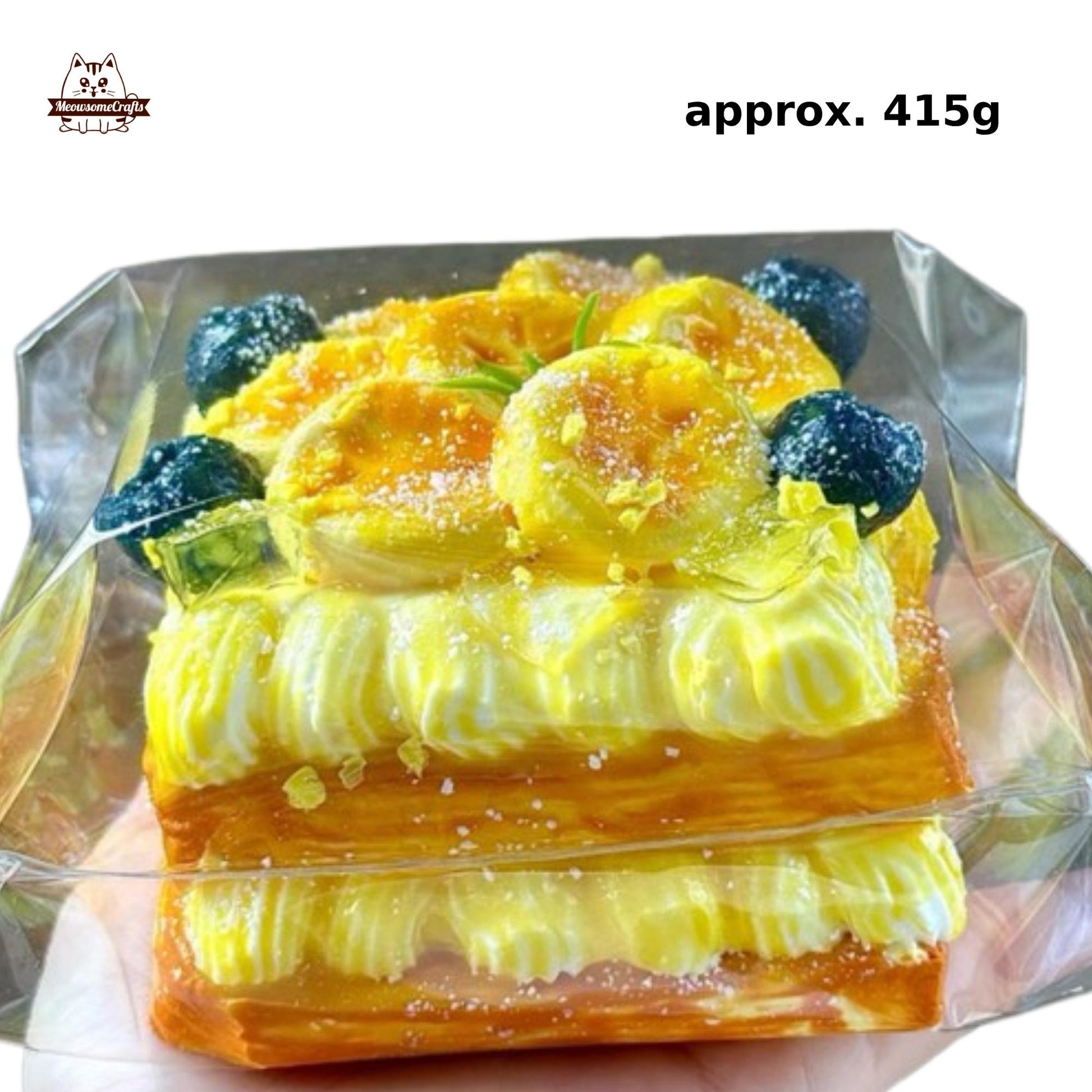 Napoleon Cake Banana Food Taba Squishy Squeezable Anxiety Stress Relief Sensory Fidget Toy
