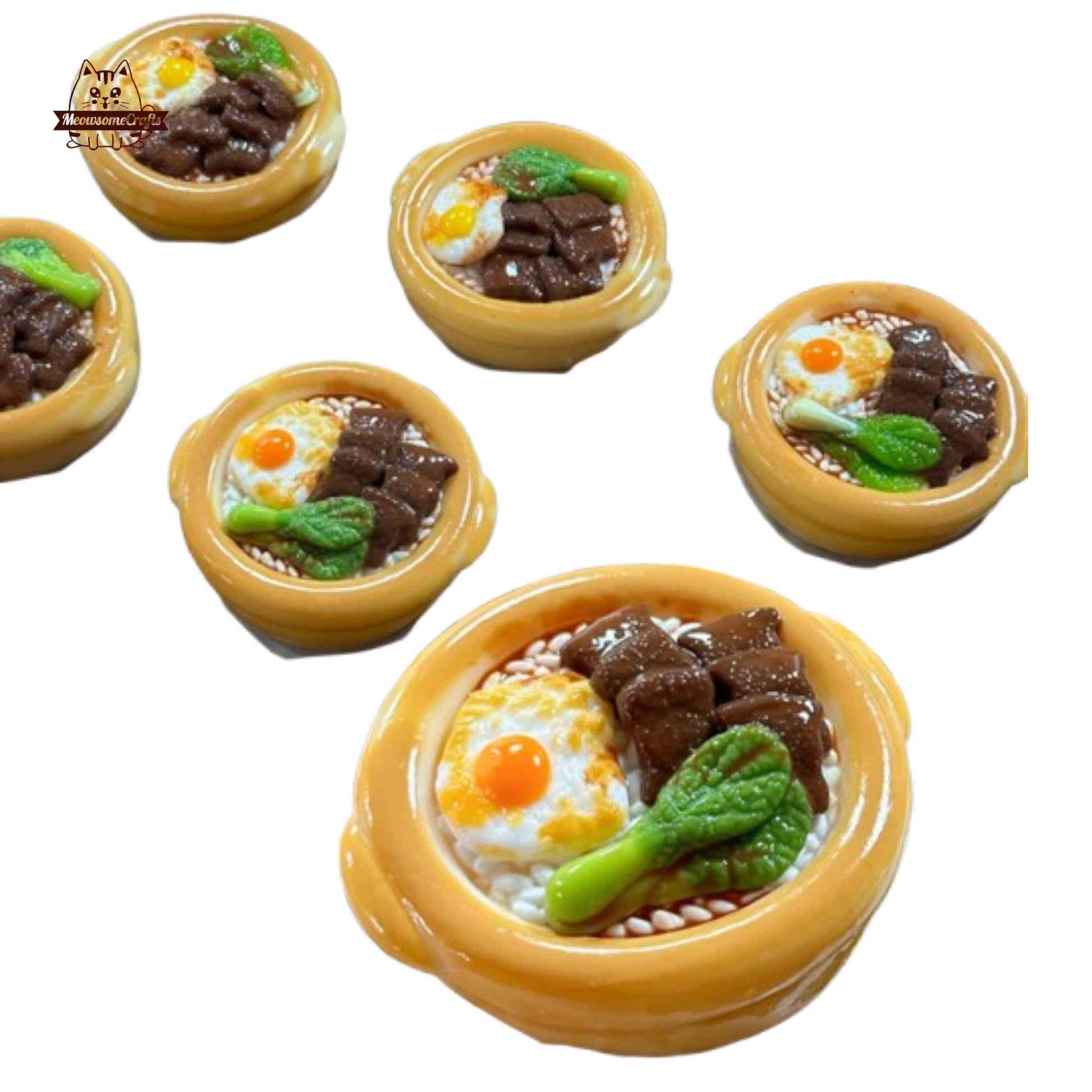 Sunny Side Up Eggs Pork Rice Food Taba Squishy Squeezable Anxiety Stress Relief Sensory Fidget Toy