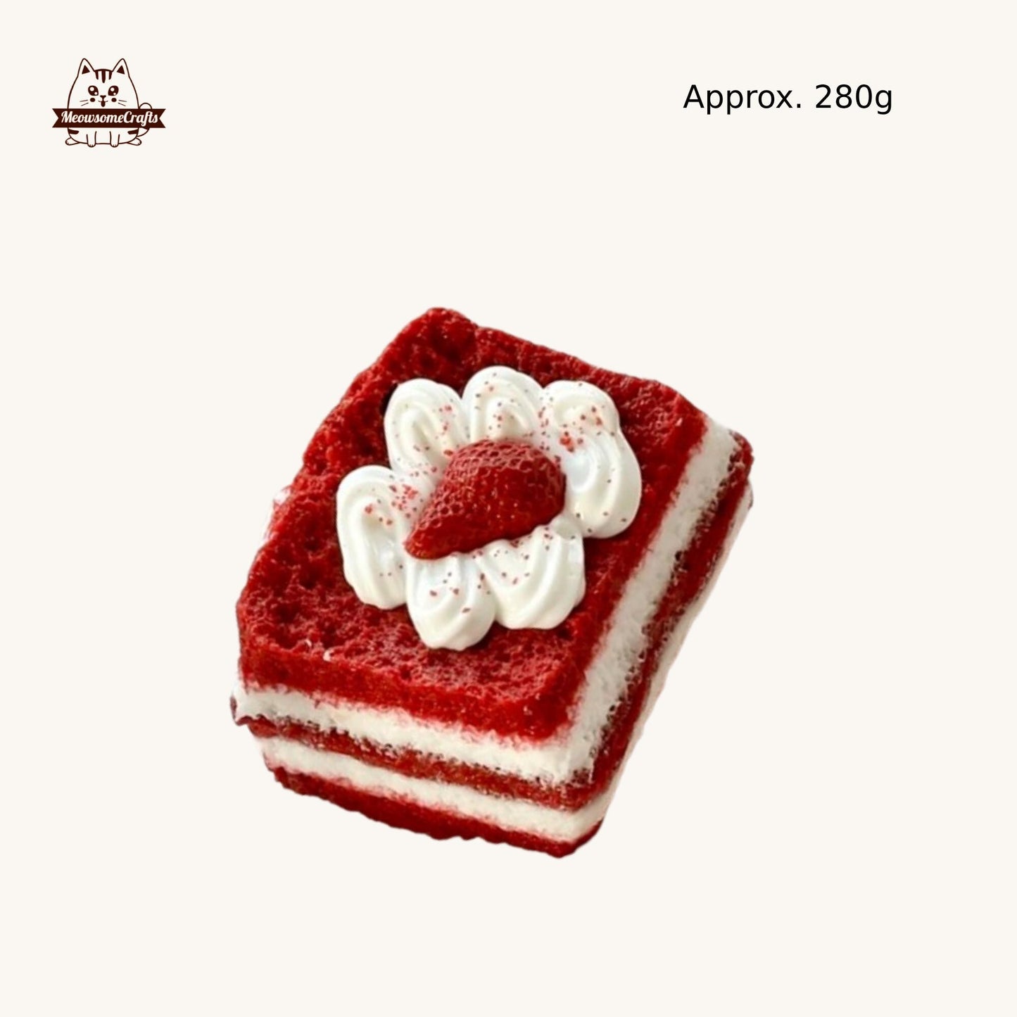 Handmade Mousse Strawberry Cream Cake Toast Food Squishy Squeezable Anxiety Stress Relief Sensory Fidget Toys