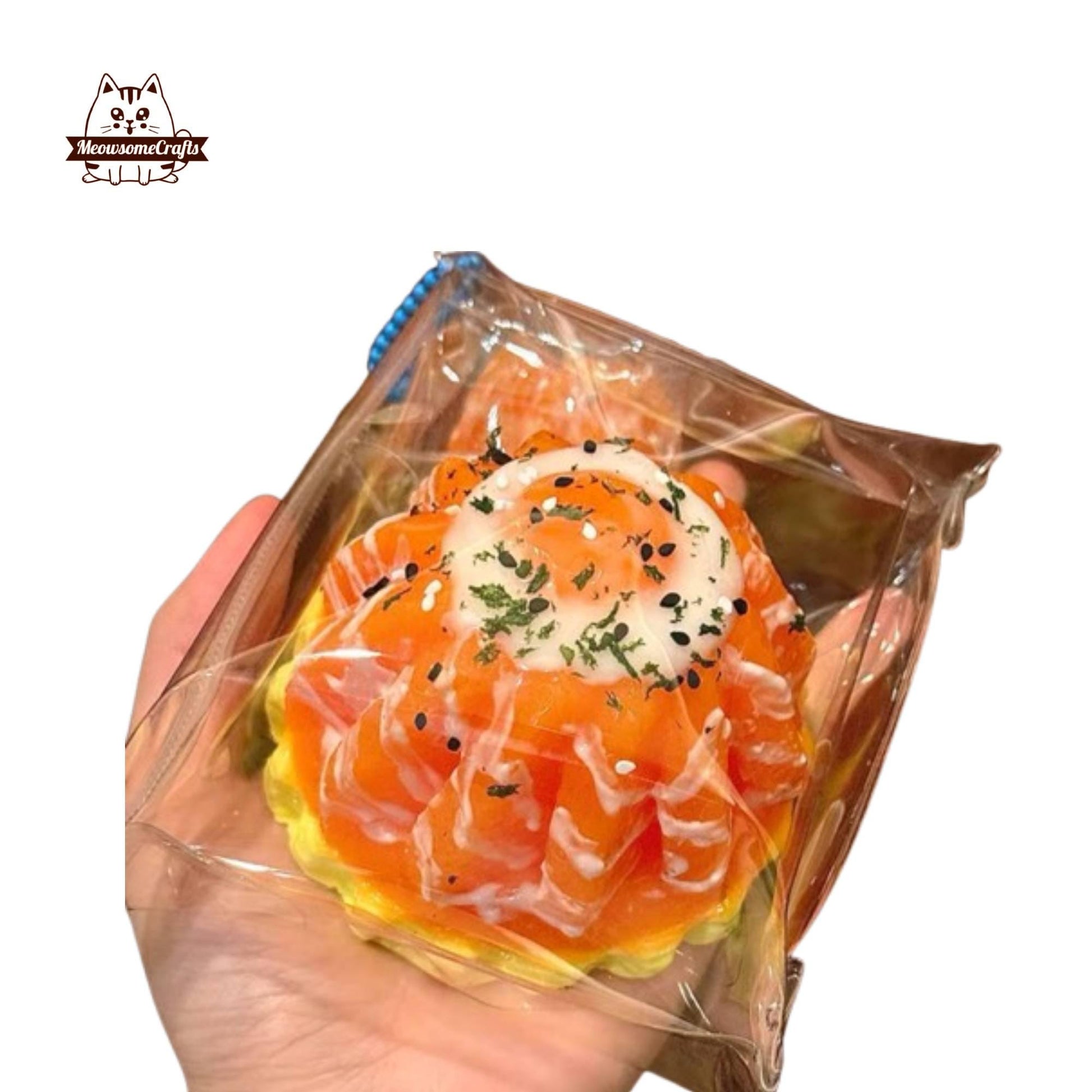Salmon Egg Food Taba Squishy Squeezable Anxiety Stress Relief Sensory Fidget Toy