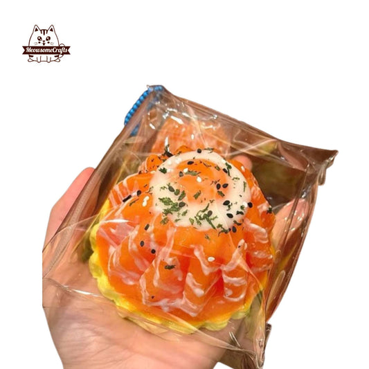 Salmon Egg Food Taba Squishy Squeezable Anxiety Stress Relief Sensory Fidget Toy