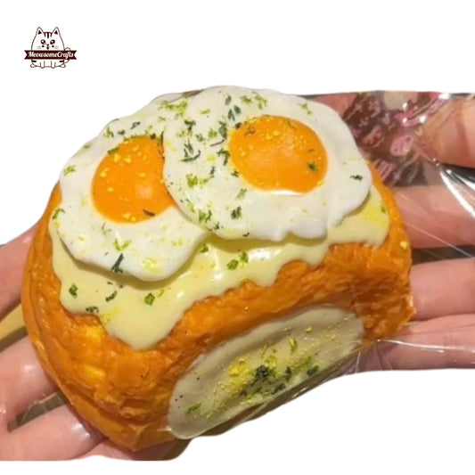 Handmade Cheeseburgers Food Taba Squishy Squeezable Anxiety Stress Relief Sensory Fidget Toy