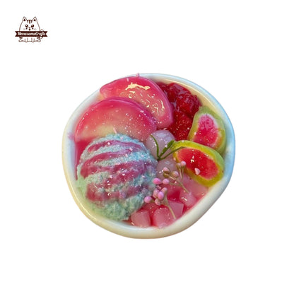 Handmade Orange Peach Ice Cream Food Taba Squishy Squeezable Anxiety Stress Relief Sensory Fidget Toy