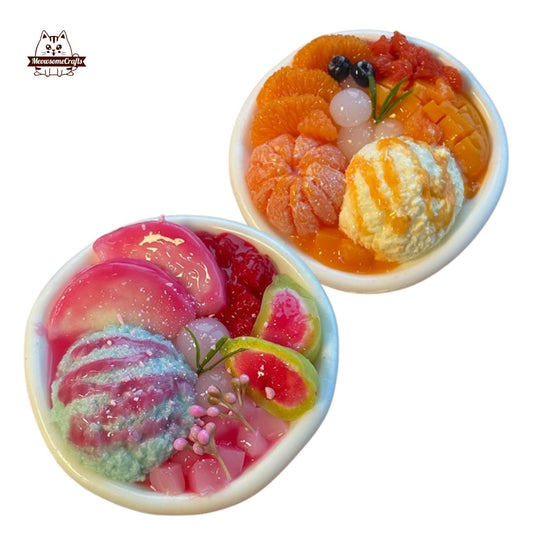 Handmade Orange Peach Ice Cream Food Taba Squishy Squeezable Anxiety Stress Relief Sensory Fidget Toy