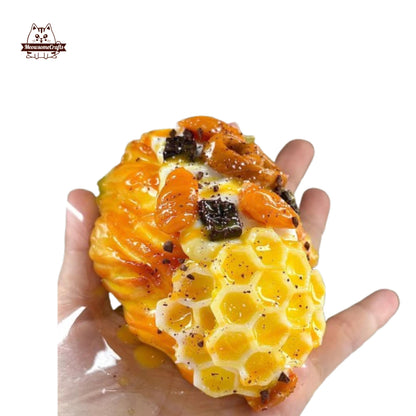 Honeycomb Waffle Food Taba Squishy Squeezable Anxiety Stress Relief Sensory Fidget Toy