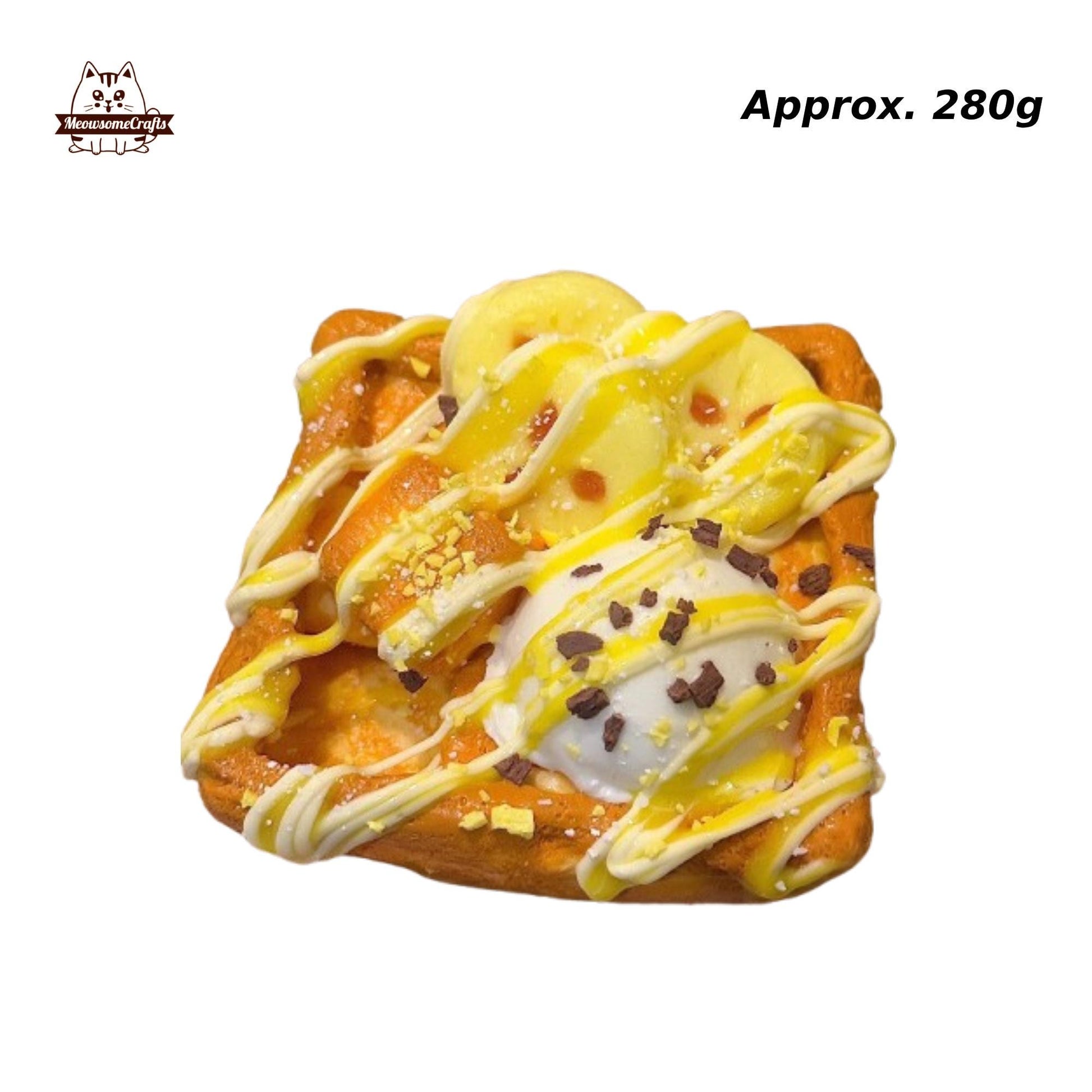 Ice Cream Banana Waffle Food Squishy Squeezable Anxiety Stress Relief Sensory Fidget Toys