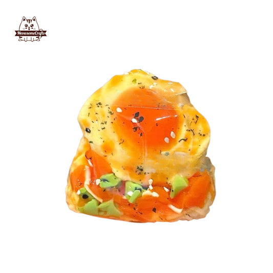 Egg Onigiri Rice Ball Salmon Food Taba Squishy Squeezable Anxiety Stress Relief Sensory Fidget Toy