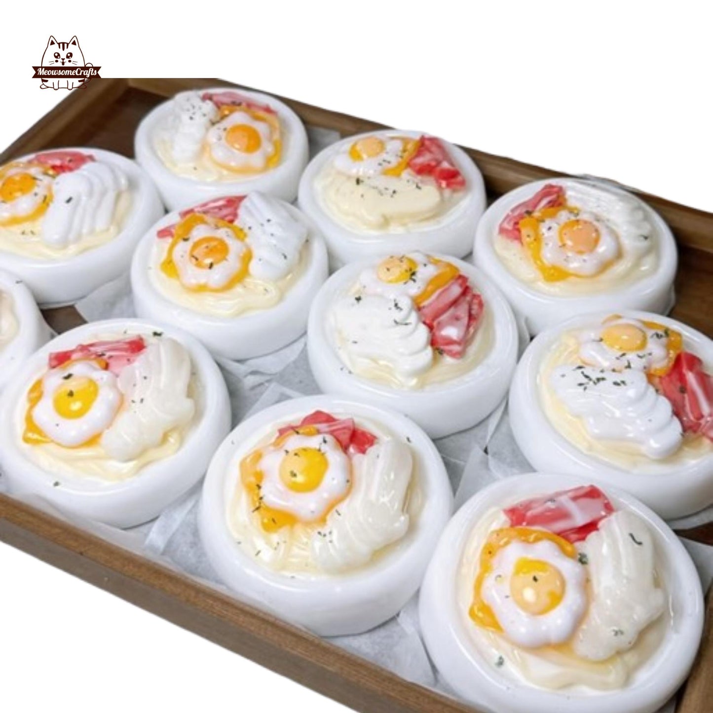 Handmade Creamy Bacon Spaghetti Food Taba Squishy Squeezable Anxiety Stress Relief Sensory Fidget Toy