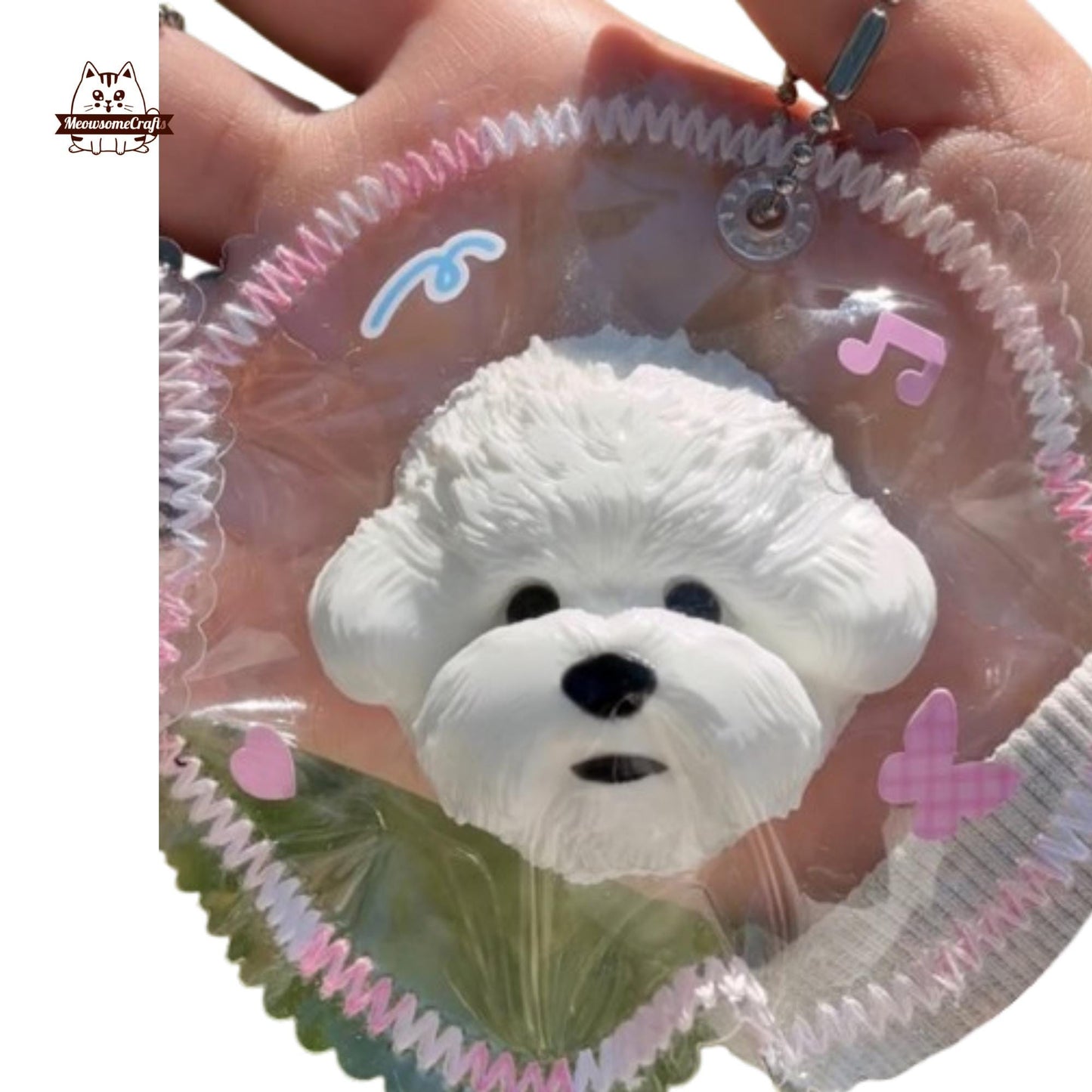 French Bulldog Hikuma Dog Keychain Animal Handmade Squishy Fidget Toy